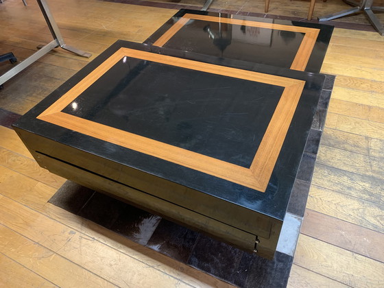 Image 1 of Lacquered Coffee Table With Matching Side Table