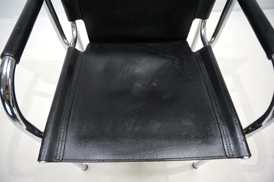 Image 1 of Strässle HE leather lounge chair by Hans Eichenberger