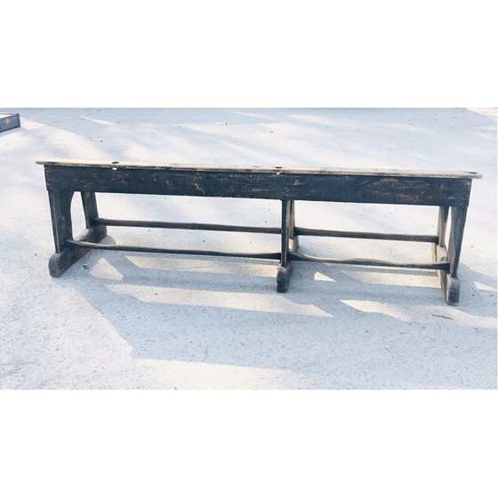 Image 1 of Vintage five-seater wooden lectern