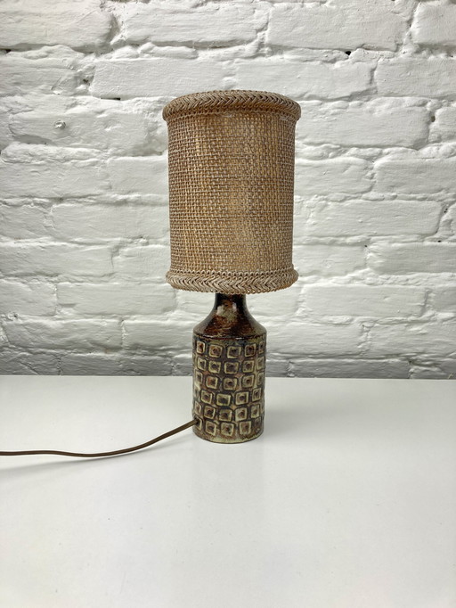 Vintage Ceramic Table Lamp, Olivier Petit, France 1960S