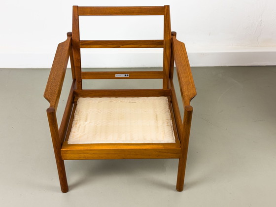 Image 1 of Lounge Chairs In Teak By Kai Kristiansen For Magnus Olesen, 1960S, Set Of 2