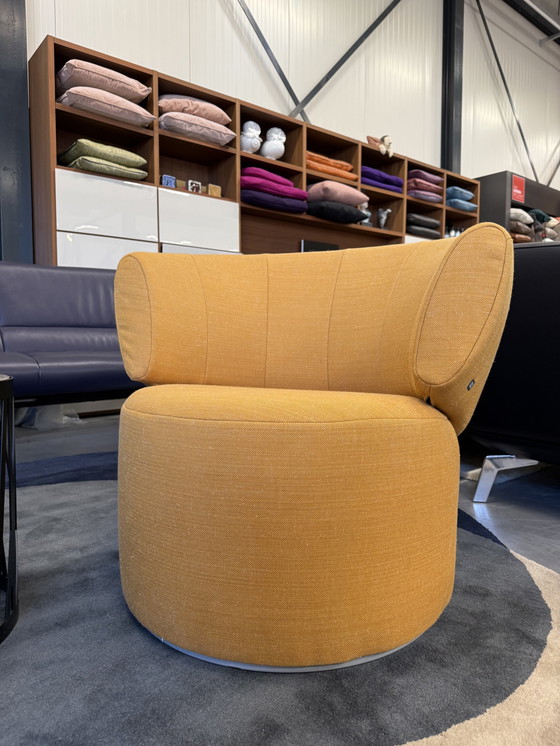 Image 1 of Rolf Benz 684 Armchair Fabric Yellow Swivel Chair