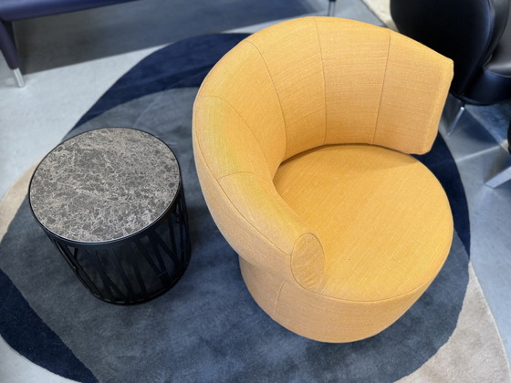 Image 1 of Rolf Benz 684 Armchair Fabric Yellow Swivel Chair