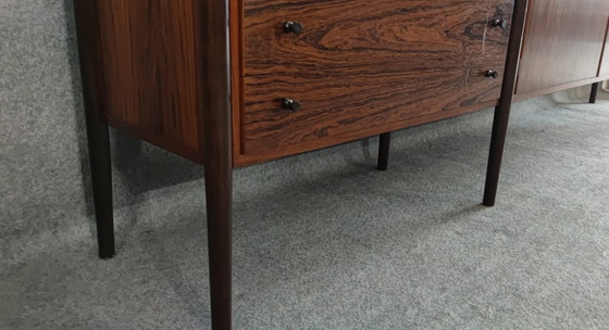 Image 1 of Highboard rosewood Mid - Century design sideboard chest of drawers 60s vintage teak