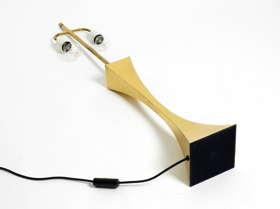 Image 1 of Very Rare Large 70S Brass Table Lamp By Tonello And Montagna Grillo For High Society Italy