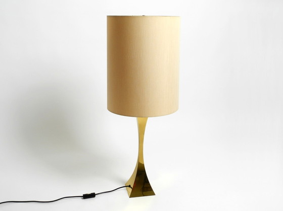 Image 1 of Very Rare Large 70S Brass Table Lamp By Tonello And Montagna Grillo For High Society Italy