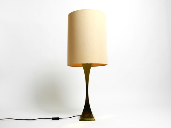 Image 1 of Very Rare Large 70S Brass Table Lamp By Tonello And Montagna Grillo For High Society Italy