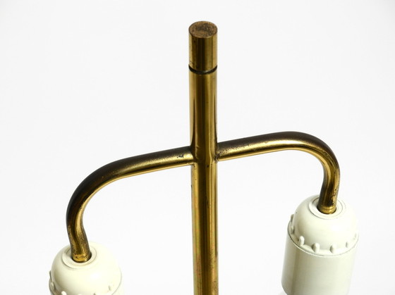 Image 1 of Very Rare Large 70S Brass Table Lamp By Tonello And Montagna Grillo For High Society Italy