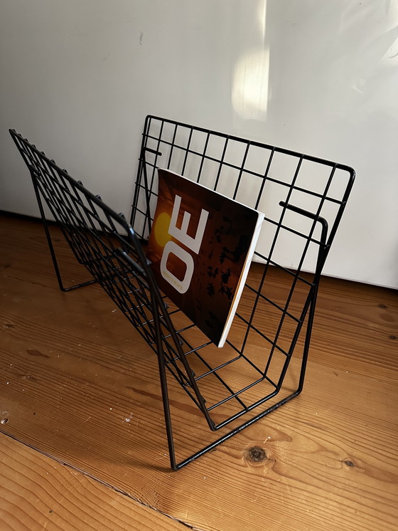 Image 1 of Minimalist Metal Magazine Rack