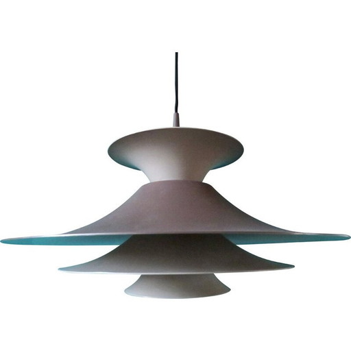 Vintage tricolor pendant lamp "Radius" by Fog & Morup, Denmark 1975
