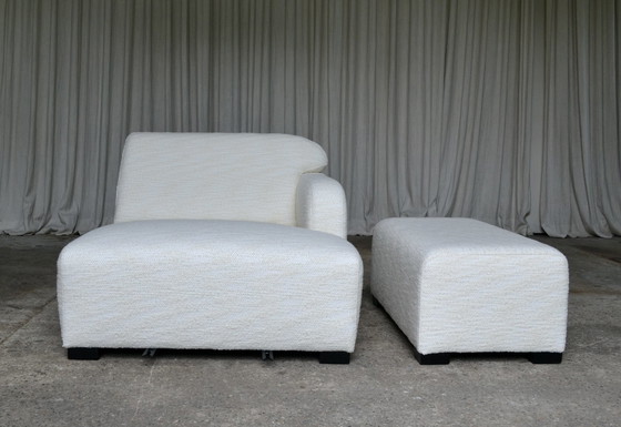 Image 1 of Chaise longue moderne avec support alimentaire