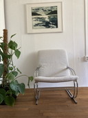Vintage Tube Frame Design Armchair