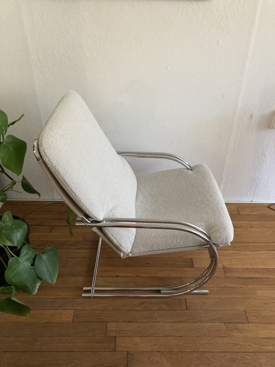 Image 1 of Vintage Tube Frame Design Armchair