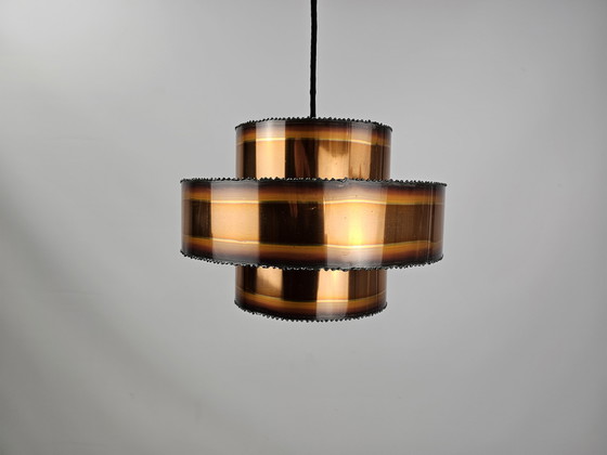 Image 1 of Sven Aage Holm Sørensen pendant lamp copper 1960s Denmark