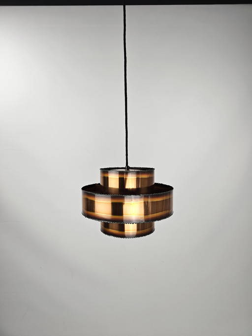 Sven Aage Holm Sørensen pendant lamp copper 1960s Denmark