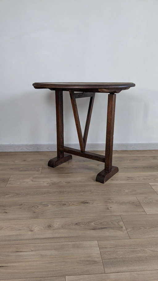 Solid Walnut Folding Winegrower's Table