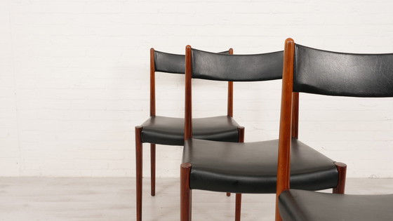 Image 1 of 6 x dining room chair | Lubke | Rosewood | Upholstery of your choice