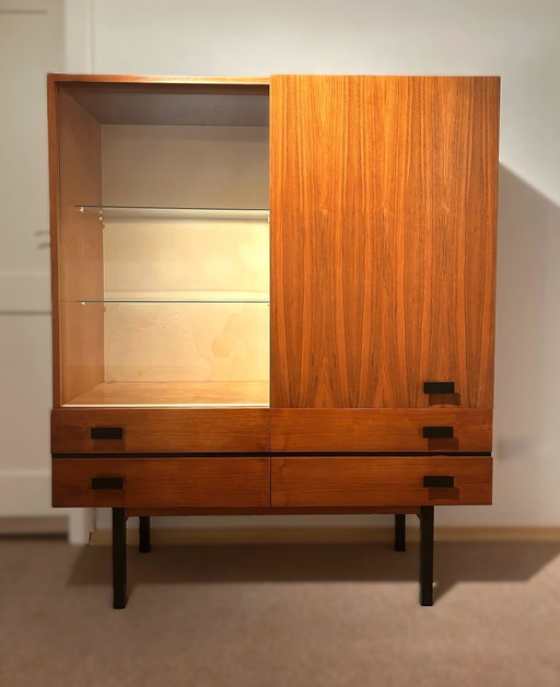 Highboard Display cabinet Mid - Century Sideboard Chest of drawers Vintage Retro