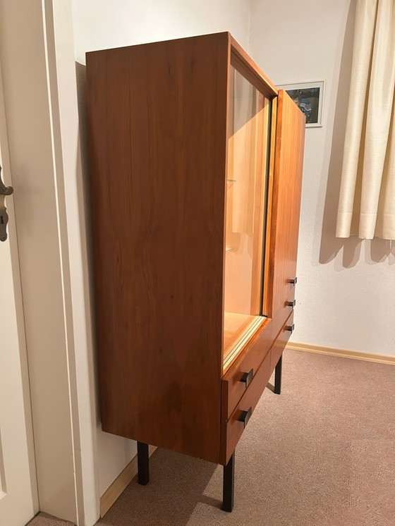 Image 1 of Highboard Display cabinet Mid - Century Sideboard Chest of drawers Vintage Retro