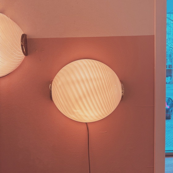 Image 1 of Oval Wall Or Ceiling Lamp Made From Murano Glass