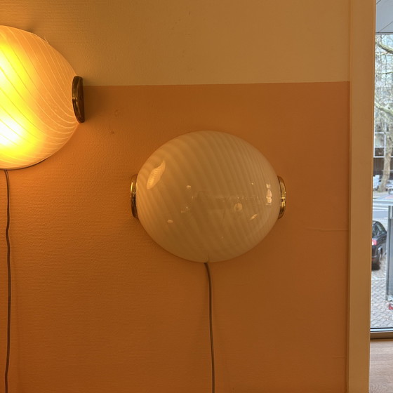 Image 1 of Oval Wall Or Ceiling Lamp Made From Murano Glass