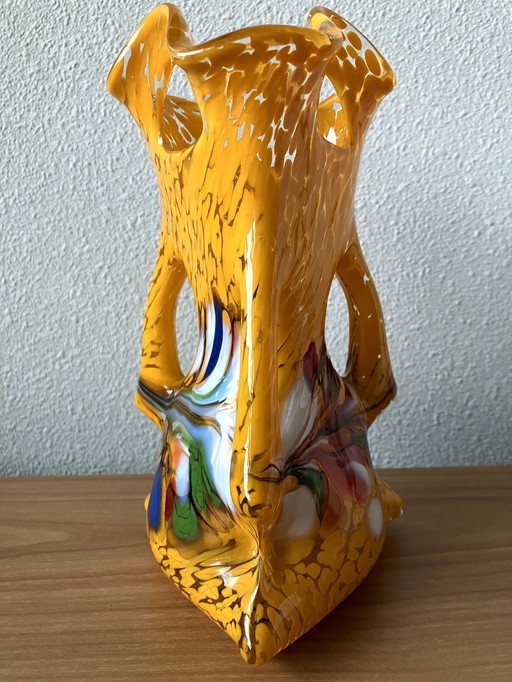 Joska Kristall Vase - Very Different - 21 Cm High.