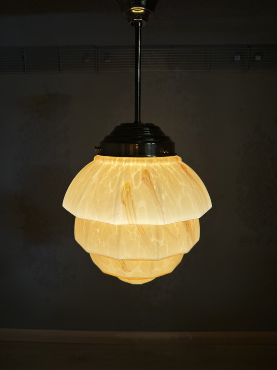 Image 1 of Art Decor Style Marbled Pendant Lamp