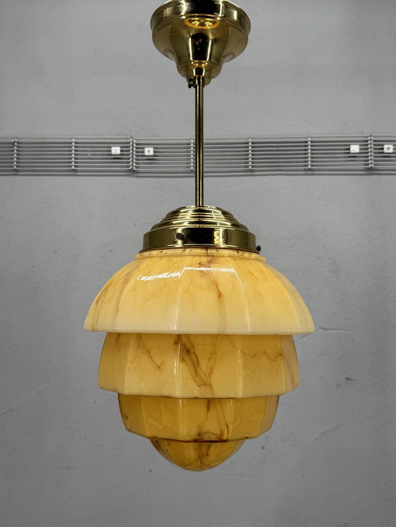 Image 1 of Art Decor Style Marbled Pendant Lamp