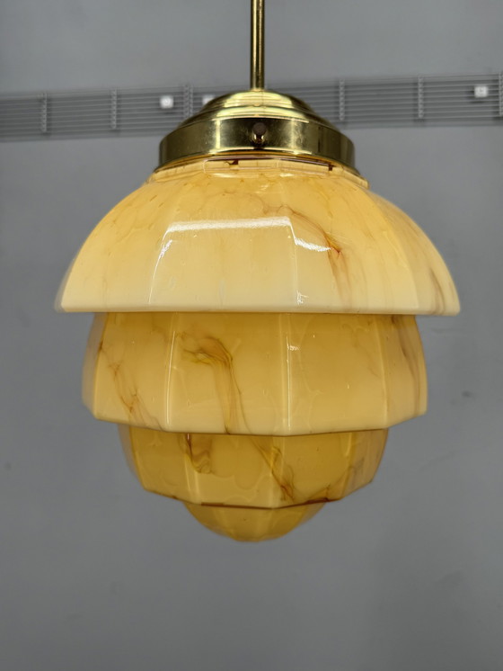 Image 1 of Art Decor Style Marbled Pendant Lamp