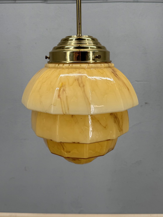 Image 1 of Art Decor Style Marbled Pendant Lamp