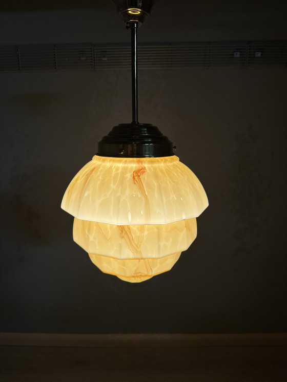 Image 1 of Art Decor Style Marbled Pendant Lamp