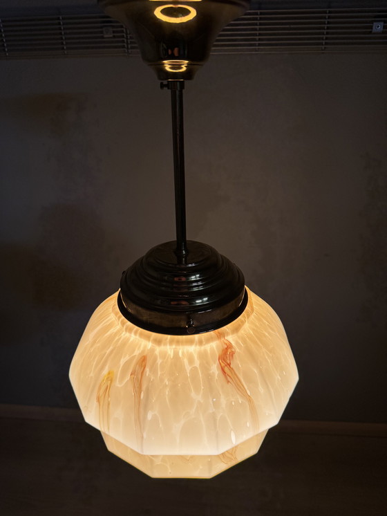 Image 1 of Art Decor Style Marbled Pendant Lamp