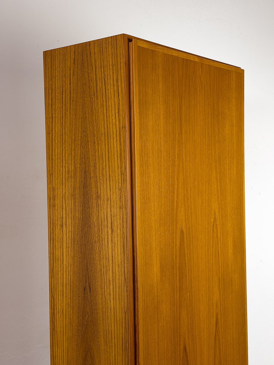 Image 1 of Set of 2 narrow Teak Cabinets from Omann Jun, 1960s