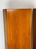 Set de 2 cabinets en teck étroit de Omann Jun, 1960s