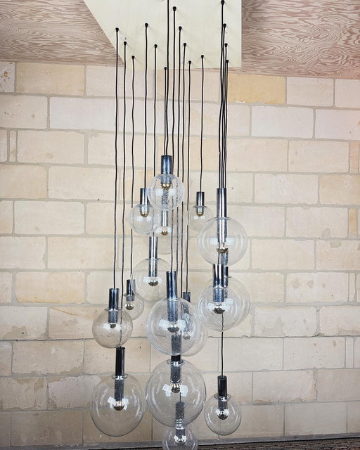 Vintage mega cascade chandelier