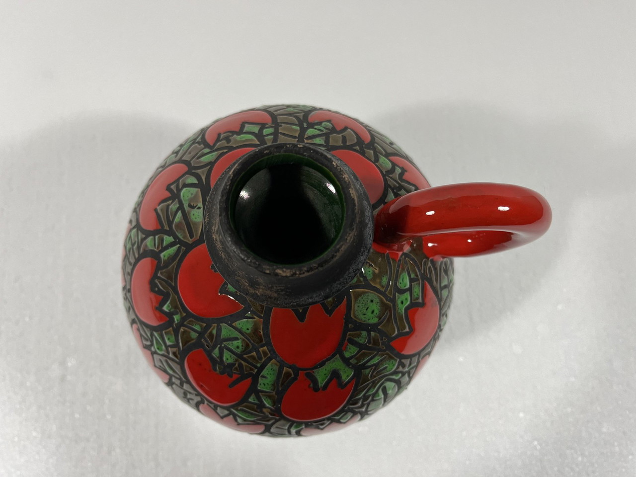 Alvino Bagni Pottery Vase Tulipani Rossi, Italy | €225 | Whoppah