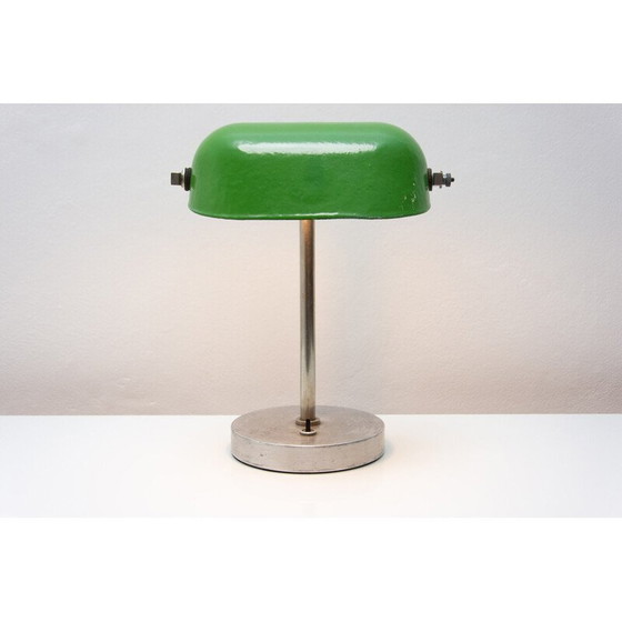 Image 1 of Art Deco vintage adjustable banker lamp, 1930s