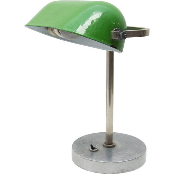 Image 1 of Art Deco vintage adjustable banker lamp, 1930s