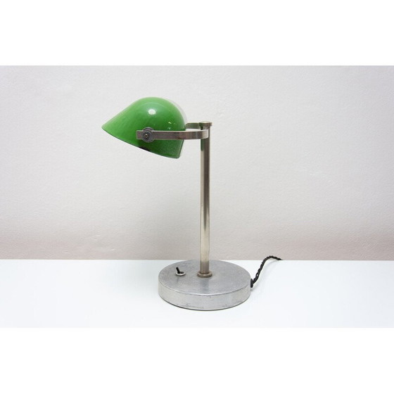 Image 1 of Art Deco vintage adjustable banker lamp, 1930s