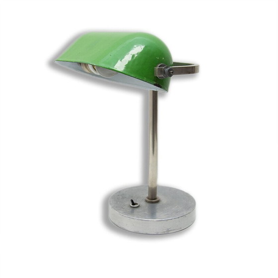 Image 1 of Art Deco vintage adjustable banker lamp, 1930s
