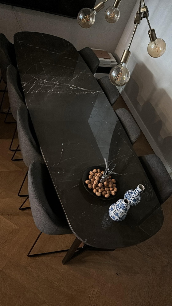 Image 1 of Marble dining table black