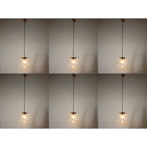 Vintage hanging lamps in brass 1970