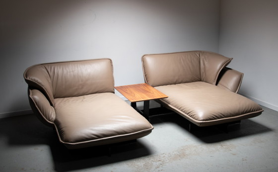 Image 1 of Beam sofa system with Walnut Beam coffee table Designed by Patricia Urquiola For Cassina