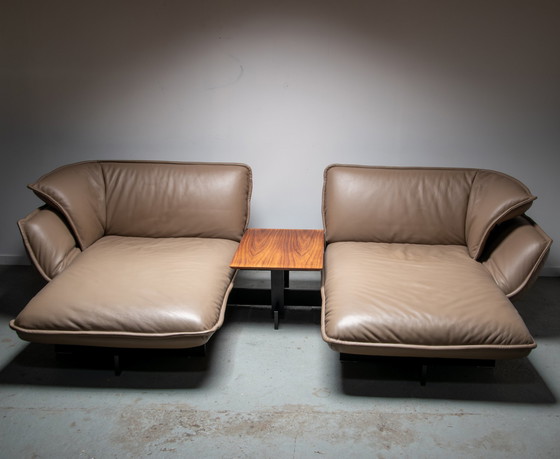 Image 1 of Beam sofa system with Walnut Beam coffee table Designed by Patricia Urquiola For Cassina