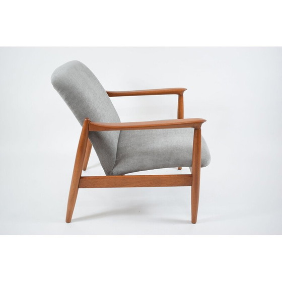 Image 1 of Vintage armchair GFM64, Poland grey 1960s