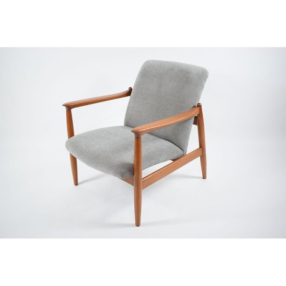 Image 1 of Vintage armchair GFM64, Poland grey 1960s