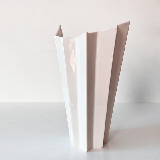 Image 1 of Vintage Memphis Milano pleated vase, Germany 1980