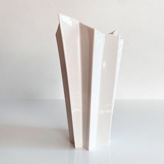 Image 1 of Vintage Memphis Milano pleated vase, Germany 1980