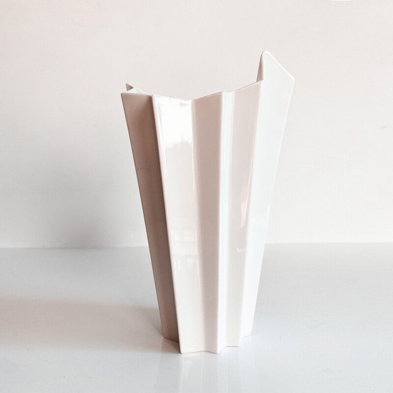 Image 1 of Vintage Memphis Milano pleated vase, Germany 1980