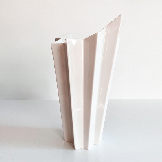 Image 1 of Vintage Memphis Milano pleated vase, Germany 1980